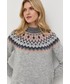 Sweter Marella sweter z domieszką wełny damski kolor szary lekki