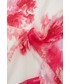 Szalik Marella szal jedwabny kolor różowy wzorzysty