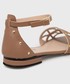 Sandały Marella sandały skórzane AMPEZZO damskie kolor brązowy