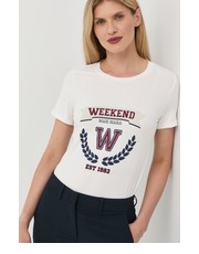 Bluzka Weekend  t-shirt damski kolor biały - Answear.com Max Mara