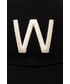 Czapka Max Mara Weekend  czapka bawełniana kolor czarny z aplikacją