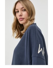 Bluza Weekend  bluza bawełniana damska kolor granatowy gładka - Answear.com Max Mara