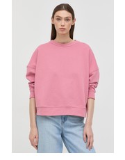 Bluza Weekend  bluza bawełniana damska kolor różowy gładka - Answear.com Max Mara