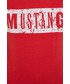 Bluzka Mustang T-shirt bawełniany kolor czerwony