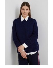 Sweter Sweter z domieszką wełny damski kolor granatowy - Answear.com Mustang