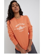 Bluza bluza bawełniana kolor pomarańczowy - Answear.com Mustang