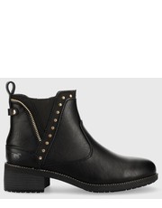Botki botki damskie kolor czarny na platformie - Answear.com Mustang