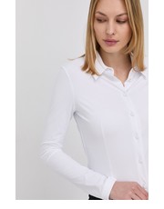 Koszula Koszula damska kolor biały slim z kołnierzykiem klasycznym - Answear.com Patrizia Pepe