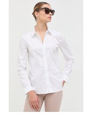 Koszula koszula damska kolor biały regular z kołnierzykiem klasycznym - Answear.com Patrizia Pepe