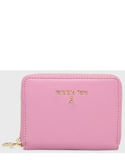 Portfel portfel skórzany damski kolor różowy - Answear.com Patrizia Pepe