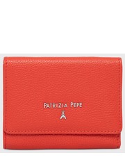 Portfel portfel skórzany damski kolor czerwony - Answear.com Patrizia Pepe