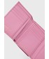 Portfel Patrizia Pepe portfel skórzany damski kolor różowy