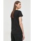 Bluzka Patrizia Pepe t-shirt bawełniany kolor czarny