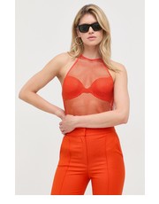 Bluzka top damski kolor pomarańczowy - Answear.com Patrizia Pepe