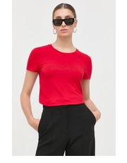 Bluzka t-shirt damski kolor czerwony - Answear.com Patrizia Pepe