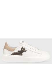 Sneakersy sneakersy skórzane kolor biały - Answear.com Patrizia Pepe