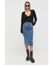 Spódnica spódnica jeansowa midi prosta - Answear.com Patrizia Pepe