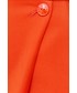 Spódnica Patrizia Pepe spódnica kolor pomarańczowy mini rozkloszowana