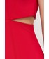 Sukienka Patrizia Pepe sukienka kolor czerwony midi dopasowana