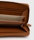 Portfel Pinko portfel skórzany damski kolor brązowy