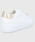 Sneakersy Pinko Buty skórzane kolor biały na platformie