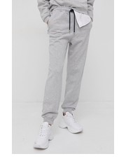 Spodnie Spodnie bawełniane damskie kolor szary gładkie - Answear.com Pinko