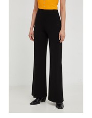 Spodnie spodnie damskie kolor czarny proste high waist - Answear.com Pinko