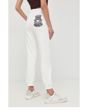 Spodnie spodnie dresowe damskie kolor beżowy gładkie - Answear.com Pinko
