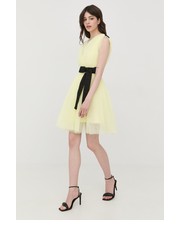 Sukienka sukienka kolor żółty mini rozkloszowana - Answear.com Pinko
