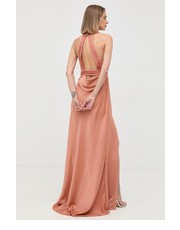 Sukienka sukienka kolor pomarańczowy maxi rozkloszowana - Answear.com Pinko