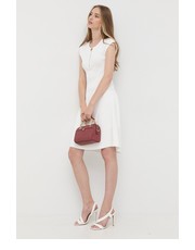 Sukienka sukienka kolor biały mini dopasowana - Answear.com Pinko