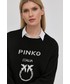 Sweter Pinko sweter wełniany damski kolor czarny