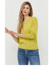 Sweter sweter wełniany damski kolor zielony lekki - Answear.com Pinko