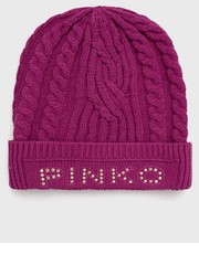 Czapka czapka kolor fioletowy - Answear.com Pinko