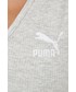 Bluzka Puma body damskie kolor szary