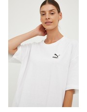 Bluzka t-shirt bawełniany kolor biały - Answear.com Puma