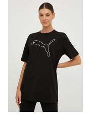 Bluzka t-shirt bawełniany kolor czarny - Answear.com Puma
