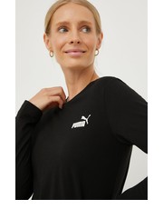 Bluzka longsleeve bawełniany kolor czarny - Answear.com Puma