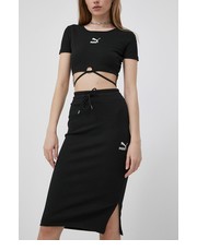 Spódnica spódnica kolor czarny midi prosta - Answear.com Puma