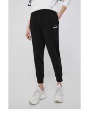 Spodnie spodnie damskie kolor czarny gładkie - Answear.com Puma