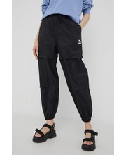 Spodnie spodnie dresowe damskie kolor czarny - Answear.com Puma