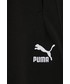 Spodnie Puma spodnie dresowe damskie kolor czarny z aplikacją