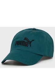 Czapka czapka bawełniana kolor zielony z aplikacją - Answear.com Puma