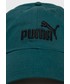 Czapka Puma czapka bawełniana kolor zielony z aplikacją