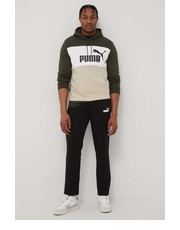 Bluza męska bluza męska kolor zielony z kapturem z nadrukiem - Answear.com Puma