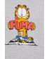 Bluza męska Puma bluza bawełniana  x GARFIELD 534435 męska kolor szary z kapturem z nadrukiem