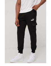 Spodnie męskie spodnie męskie kolor czarny gładkie - Answear.com Puma