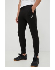 Spodnie męskie spodnie męskie kolor czarny gładkie - Answear.com Puma