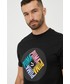 T-shirt - koszulka męska Puma t-shirt bawełniany SWxP kolor czarny z nadrukiem
