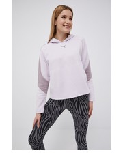 Bluza bluza damska kolor fioletowy z kapturem wzorzysta - Answear.com Puma